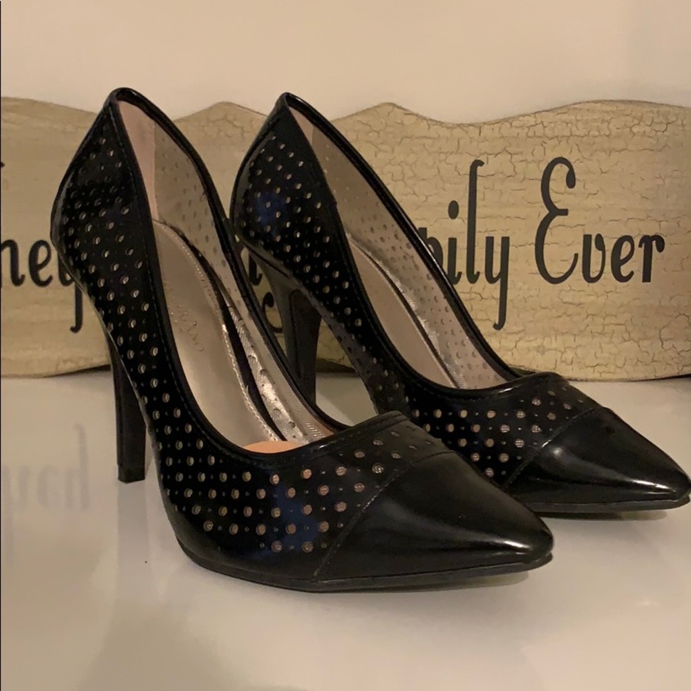 Black stilettos. Christian Soriano for Payless